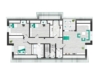 Großzügige 4-Zimmer-Wohnung mit Süd-Loggia - Grundriss Wohnung